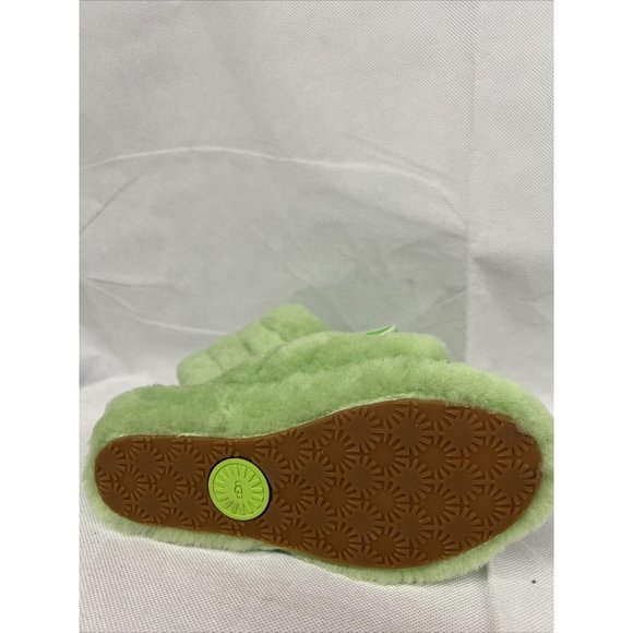 NEW SZ 5 UGG Women's Fluff Yeah Slide Shearling Fur 1095119 in Apple Sandal logo - Picture 10 of 10